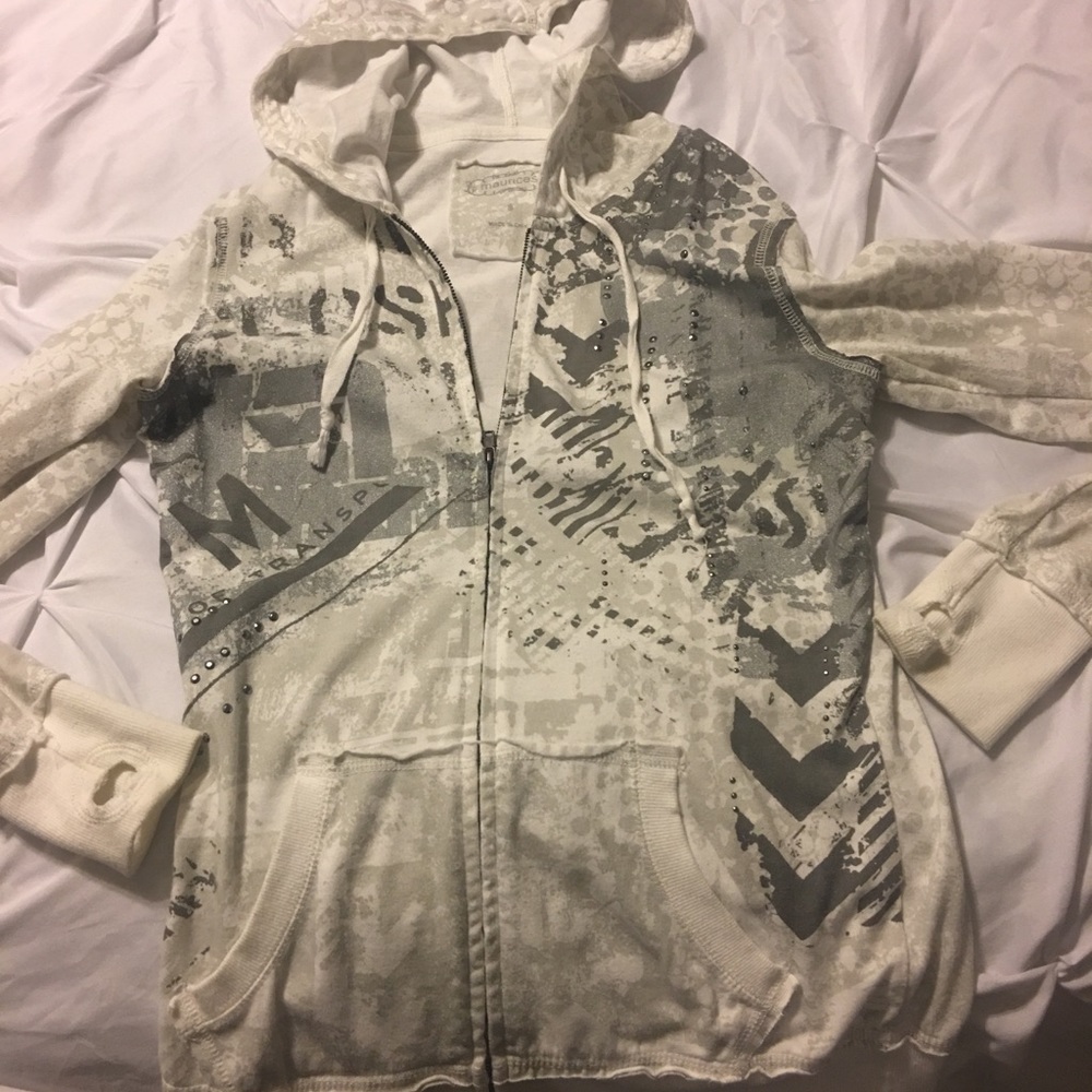 Maurice’s light zip up sweater.